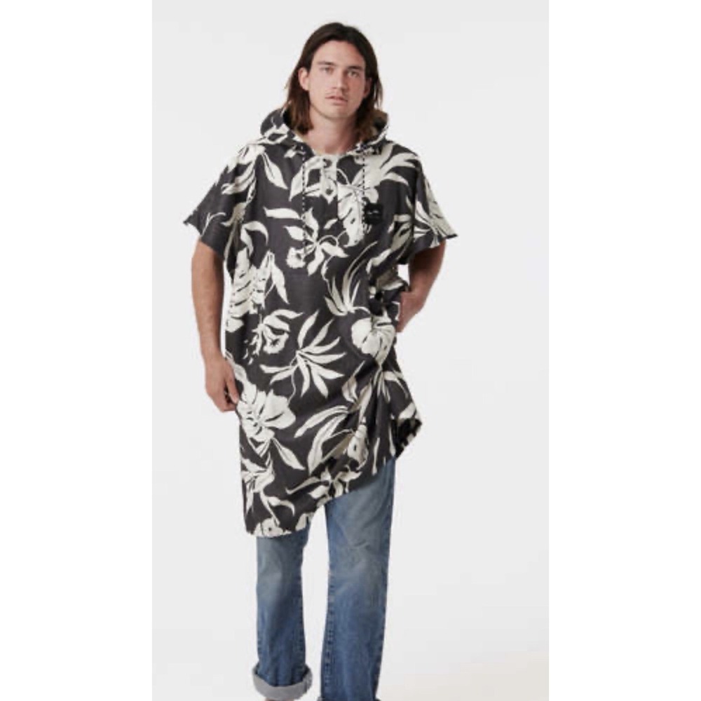 SLOWTIDE Hauke Waterproof Changing Poncho L-XL Unisex Cotton Beach Pool Surf